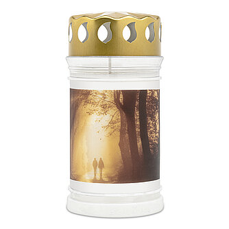 Artikelvorschau Grablicht Nr. 3 mit Motiv - Sonnenstrahl 