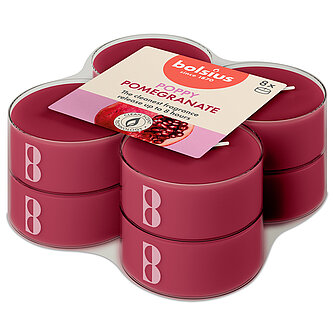 Artikelvorschau True Scents Maxi-Lichte Clear Cup - Granatapfel (8er Pack)