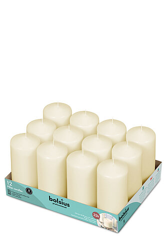 Bolsius Bolsius Stumpen 120/58 mm (12er Tray) Artikelvorschau Bolsius Stumpen 120/58 mm (12er Tray)