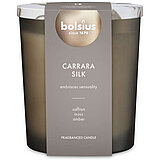 Bolsius Marble Duftglas Carrara Silk mit Marmoreffekt und dekorativem Deckel