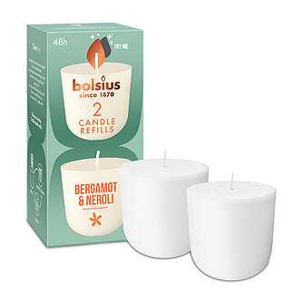 Artikelvorschau Bolsius: Cleanlight Duftnachfüller (2er Pack) - Bergamotte & Neroli