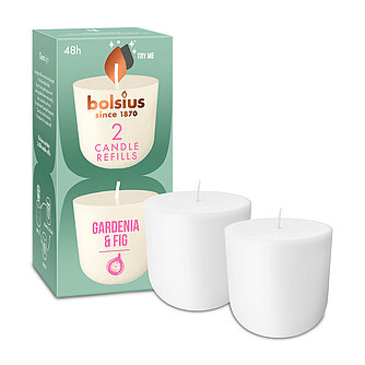 Artikelvorschau Bolsius: Cleanlight Duftnachfüller (2er Pack) - Gardenia & Feige