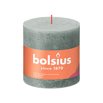 Bolsius Rustik Stumpenkerzen 100/100 mm - Jade Grün (1 Stück) Artikelvorschau Rustik Stumpenkerzen 100/100 mm - Jade Grün (1 Stück)
