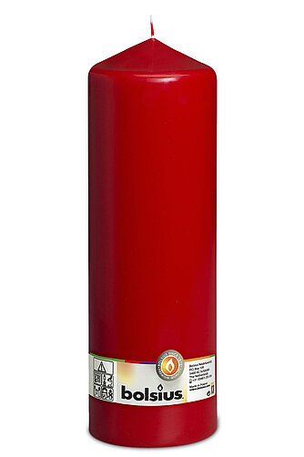 Bolsius Bolsius: Stumpenkerze 300/98mm - Rot (1 Stück) Artikelvorschau Bolsius: Stumpenkerze 300/98mm - Rot (1 Stück)