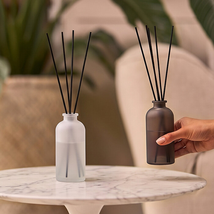 Bolsius Raumduft-Diffuser aus Glas MArble Kollektion Bolsius im Doppelpack