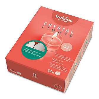 Artikelvorschau Crystal Lights Teelichte 6h (24er Pack)