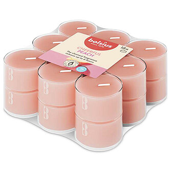 Bolsius True Scents Duft-Teelichter Clear Cup (18er Pack) - Pfirsich Artikelvorschau True Scents Duft-Teelichter Clear Cup (18er Pack) - Pfirsich