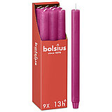 Rustik Haushaltskerzen in der Farbe Fuchsia Größe 270/23 9er Pack