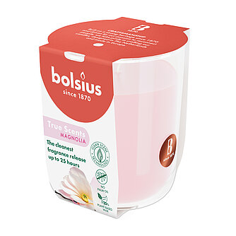 Bolsius True Scents Duftglas klein 80/73mm (1 Stück) - Magnolie Artikelvorschau True Scents Duftglas klein 80/73mm (1 Stück) - Magnolie