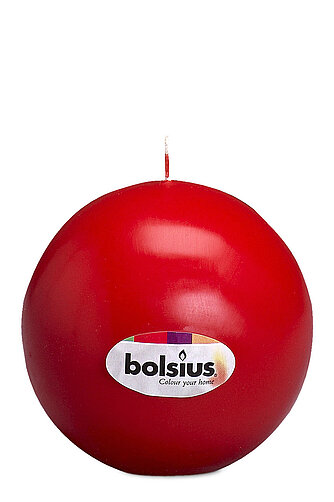 Bolsius Kugelkerze 70 mm - rot (1 Stück) Artikelvorschau Kugelkerze 70 mm - rot (1 Stück)