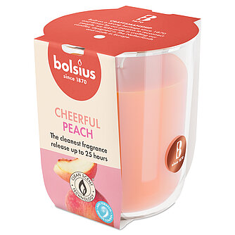 Bolsius True Scents Duftglas klein 80/73mm (1 Stück) - Pfirsich Artikelvorschau True Scents Duftglas klein 80/73mm (1 Stück) - Pfirsich