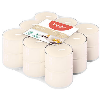 Artikelvorschau True Scents Duft-Teelichter Clear Cup (18er Pack) - Vanille