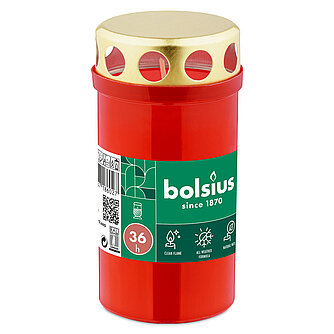 Artikelvorschau Dauerbrenner mit Deckel - Rot (20 Stück)