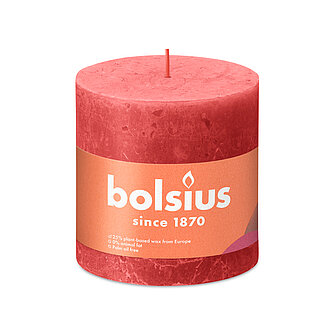 Bolsius Rustik Stumpenkerzen 100/100 mm - Rosa Blüte (1 Stück) Artikelvorschau Rustik Stumpenkerzen 100/100 mm - Rosa Blüte (1 Stück)