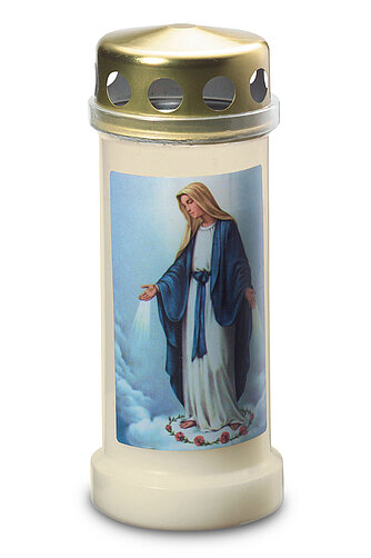 Artikelvorschau Bolsius: Grablicht Nr. 6 mit Deckel und Marienmotiv Nr. 3