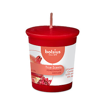 Artikelvorschau True Scents Votivkerze 53/45 mm - Pomegranate (1 Stück)