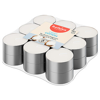 Artikelvorschau True Scents Duft-Teelichte - Fresh Cotton (18er Pack)