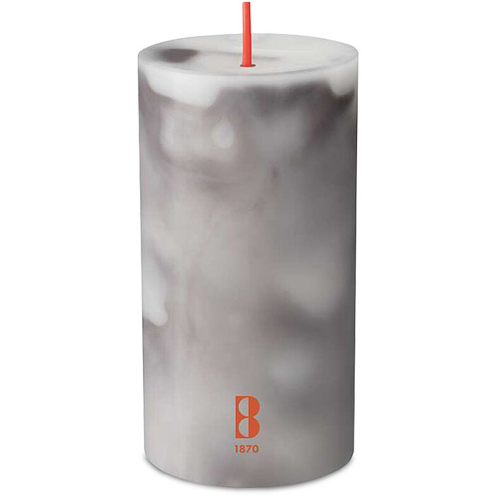 Bolsius Marble Stumpenkerze ohne Banderole Carrara Silk Einzelansicht