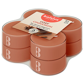 Artikelvorschau True Scents Maxi-Lichte Clear Cup - Apfel-Zimt (8er Pack)