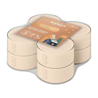 Artikelvorschau Bolsius: True Glow Maxi-Lichte Clear Cup (8er Pack) - Silent Night