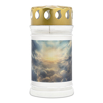 Artikelvorschau Grablicht Nr. 3 mit Motiv - Himmel