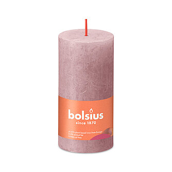 Bolsius Rustik Stumpenkerzen 100/50 mm - Eschen Rose (1 Stück) Artikelvorschau Rustik Stumpenkerzen 100/50 mm - Eschen Rose (1 Stück)