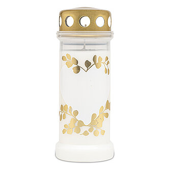 Artikelvorschau Grablicht Nr. 6 zum Beschriften - Herz (12 Stück) 