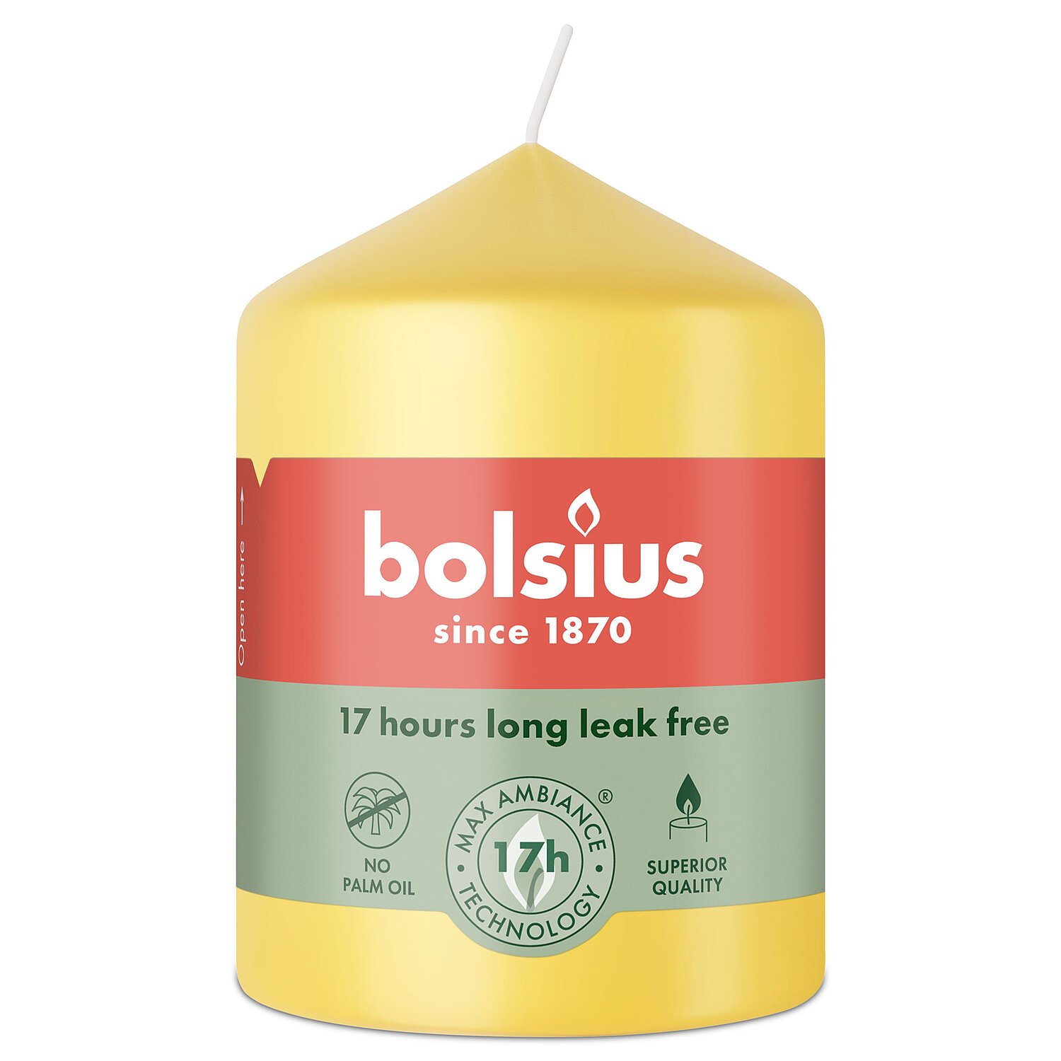 Bolsius Stumpenkerze 80/58 mm