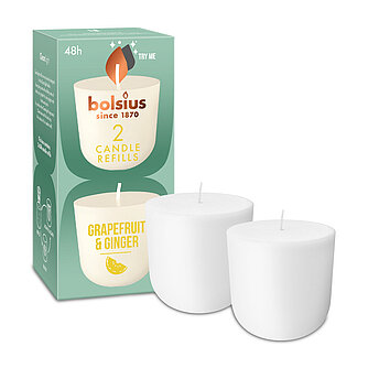Artikelvorschau Bolsius: Cleanlight Duftnachfüller (2er Pack) - Grapefruit & Ingwer