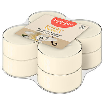 Artikelvorschau True Scents Maxi-Lichte Clear Cup - Vanille (8er Pack)