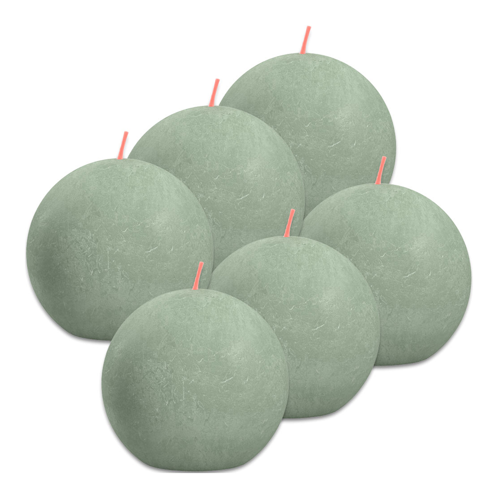Rustik Kugelkerzen 76 mm