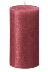 Rustik Stumpenkerzen Shimmer 130/68 mm - Rot (1 Stück)