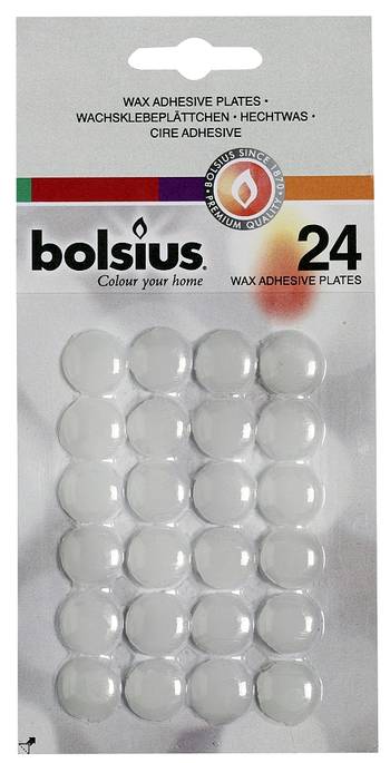 Bolsius: Blisterkarte Wachsklebeplättchen (24 Stück)