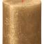 Rustik Stumpenkerzen Shimmer 80/68 mm - Gold (1 Stück)