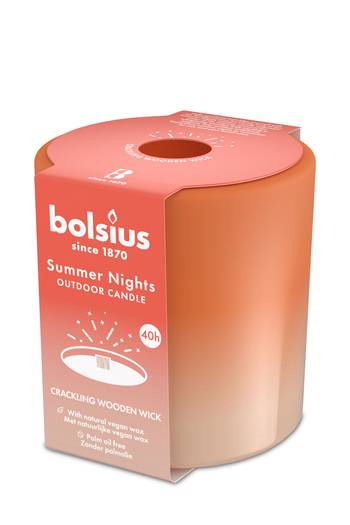 Bolsius: Summer Nights Outdoor-Kerze 100/100mm - elfenbein (1 Stück)